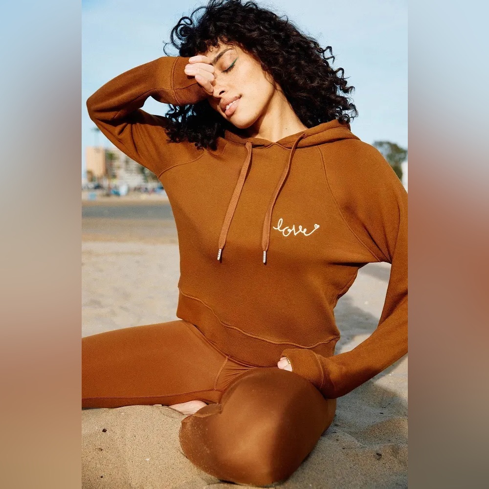 🧘‍♀️ Spiritual Gangster Love Script Harper Hoodie – Dune – Size Large NWT - Picture 2 of 11